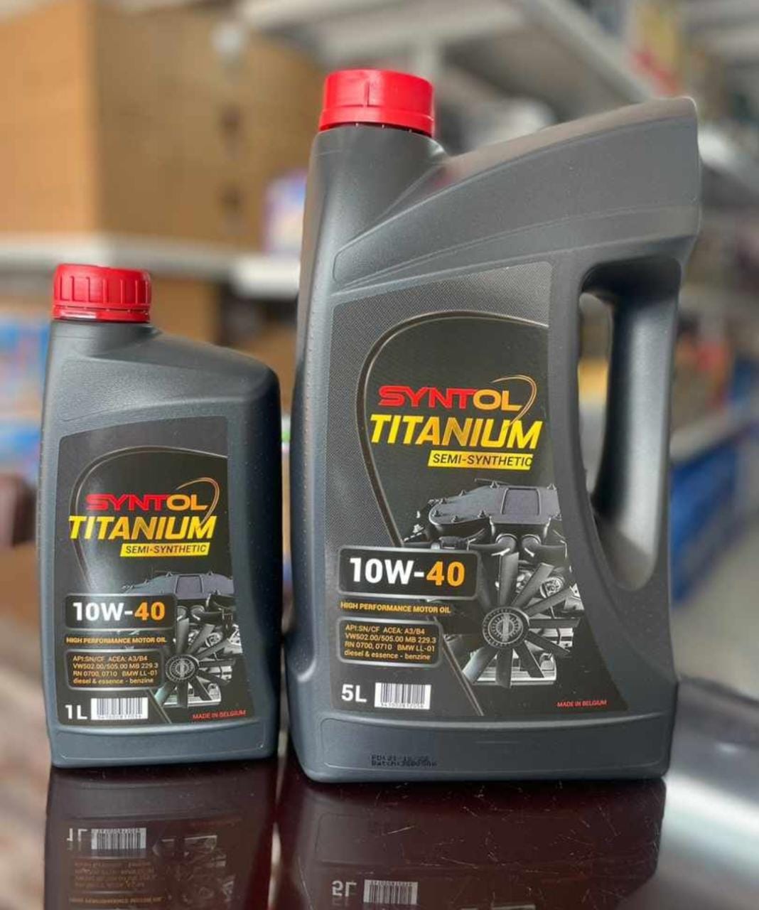 SYNTOL Titanium 10W-40 semi-synthetic motor oil 1L and 5L
